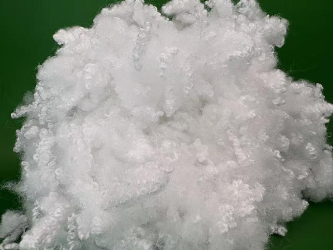 Hollow Conjugated siliconized Polyester Staple Fiber , HCS ,15D×64MM , Virgin ,Raw white For filling toys, jackets, sofas , pillows , quilts , mattress . 0