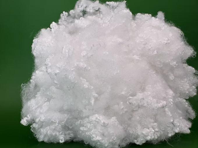 Hollow Conjugated siliconized Polyester Staple Fiber , HCS ,15D×64MM , Virgin ,Raw white For filling toys, jackets, sofas , pillows , quilts , mattress . 1